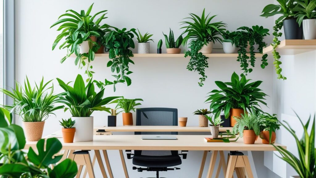 workspace plant decor ideas
